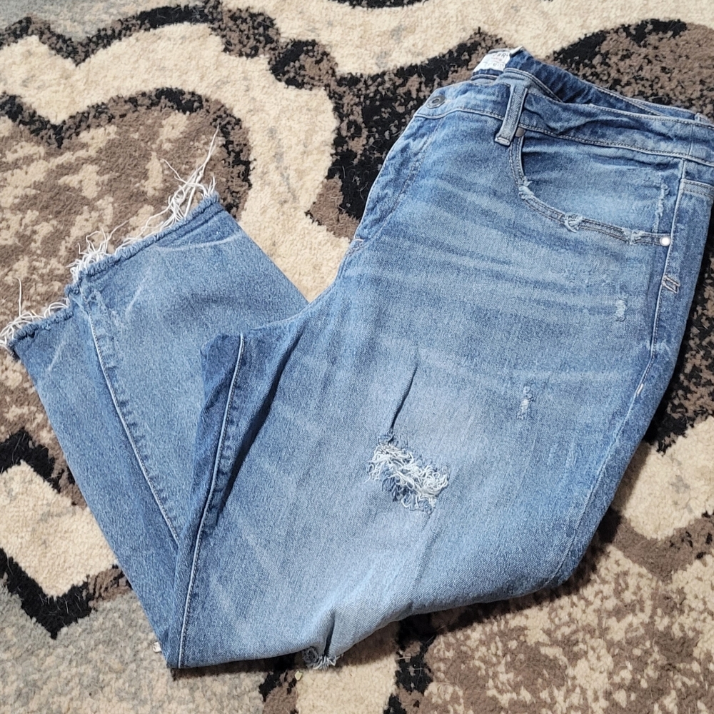 Size 20 high rise straight cropped jeans from torrid
